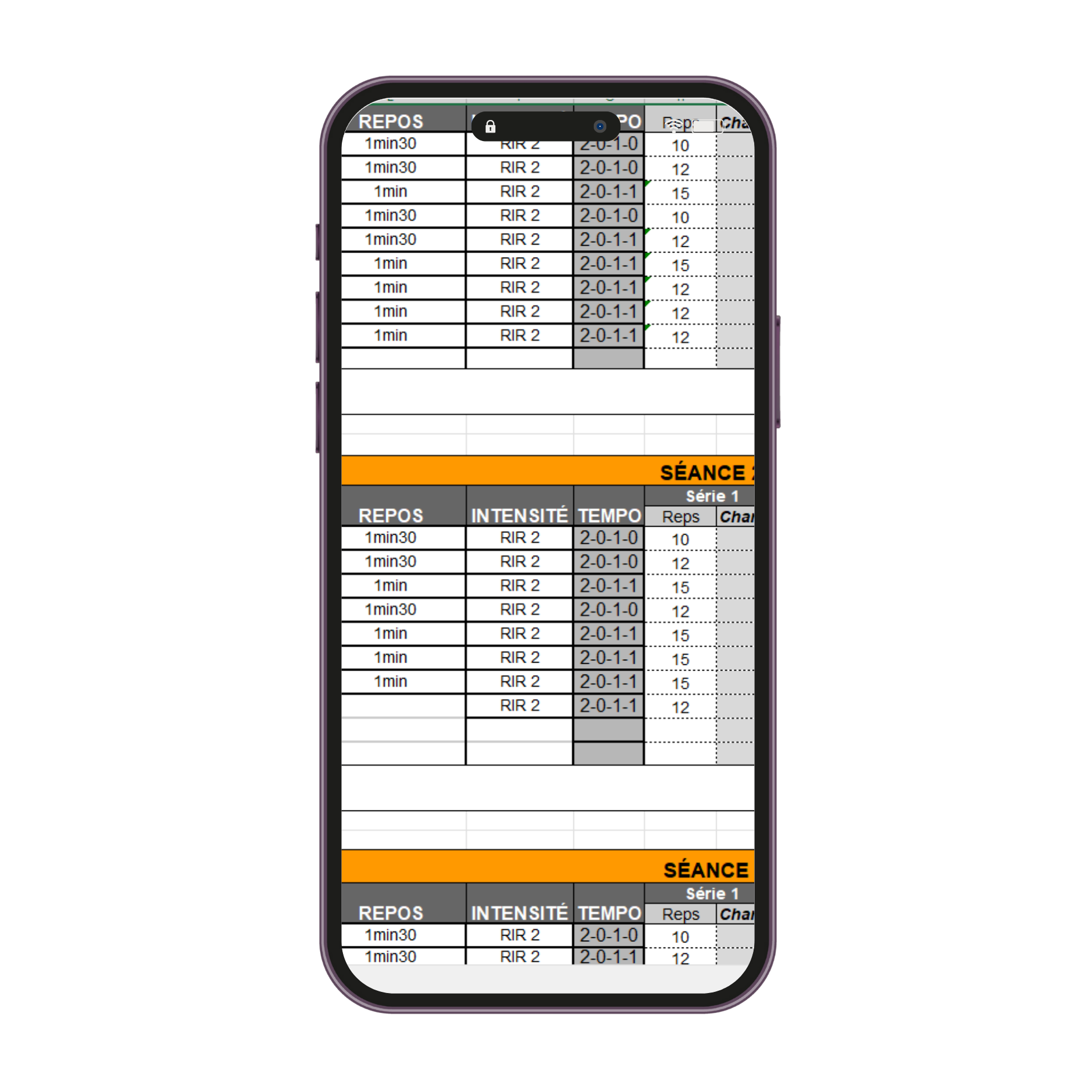 téléphone programme